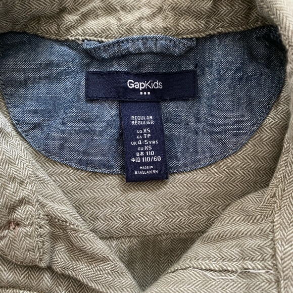Boys Button Front Gap Shirt - Picture 2 of 2